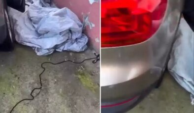 Aracının üzerini 2 ay sonra açan vatandaş karşılaştığı manzara karşısında şoke oldu