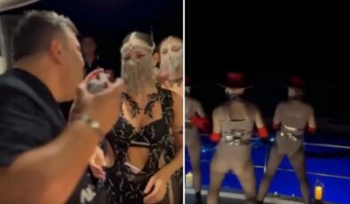 Aras Kargo’nun sahibi, mahkeme kararını dansöz oynatarak kutladı