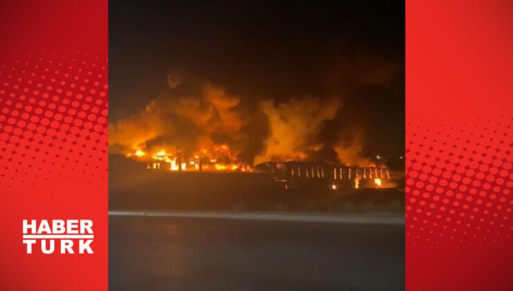 Arnavutköy’de fabrika yangını