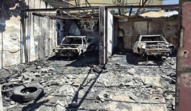 Avcılar’da Metruk Oto Tamircisinde Yangın Çıktı