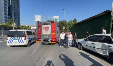Bahçelievler’de Kontrolden Çıkan Araç Park Halindeki Araca Çarptı, 1 Yaralı