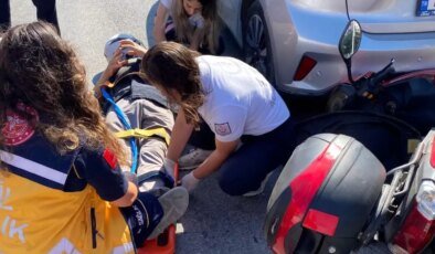 Bandırma’da Trafik Kazası: Motosiklet Otomobile Çarptı