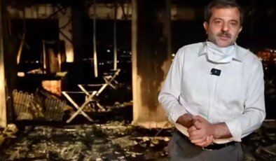 Başkandan en acı paylaşım: Artık tamamen küle döndü