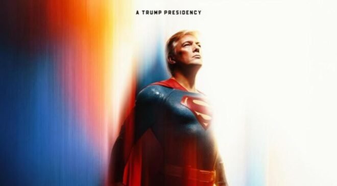 Beyaz Saray, Trump’ı ‘Superman’ olarak paylaştı