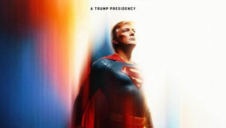 Beyaz Saray, Trump’ı ‘Superman’ olarak paylaştı