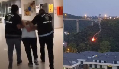 Beykoz’da işaret fişeği atarak orman yangınına sebep olan şahıs tutuklandı! İşte ilk ifadesi