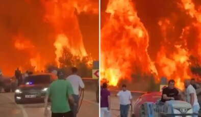 Bursa’da alevler hızla ilerliyor! Makam araçları yanmaktan son anda kurtuldu