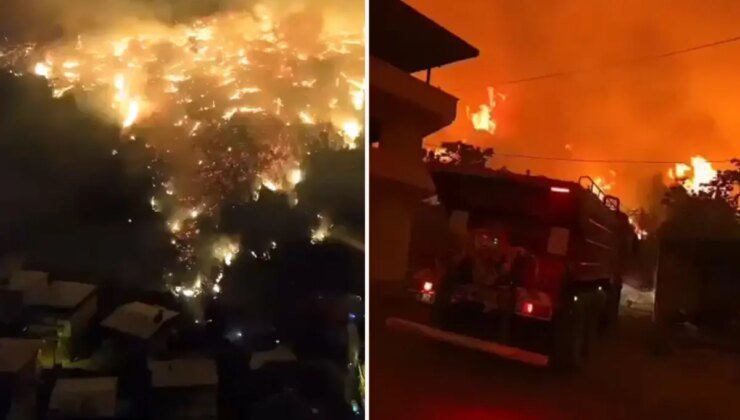 Bursa’da felaket gecesi! Yangın yerleşim yerlerine ulaştı