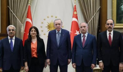 Cumhurbaşkanı Erdoğan ile DEM Parti heyeti arasındaki görüşme başladı