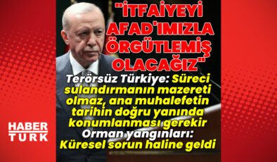 Cumhurbaşkanı Erdoğan’dan açıklamalar