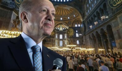Cumhurbaşkanı Erdoğan’dan Ayasofya mesajı: Ebediyen özgür kalacak