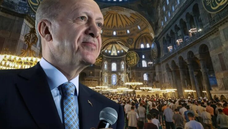 Cumhurbaşkanı Erdoğan’dan Ayasofya mesajı: Ebediyen özgür kalacak