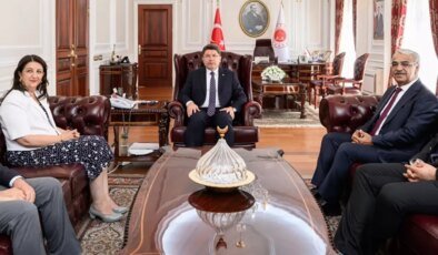 DEM Parti heyetiyle görüşen Adalet Bakanı Tunç’tan açıklama