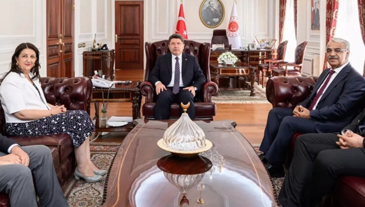 DEM Parti heyetiyle görüşen Adalet Bakanı Tunç’tan açıklama