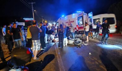 Didim’de Motosiklet ve Otomobil Çarpıştı: Baba Yürekleri Dağladı