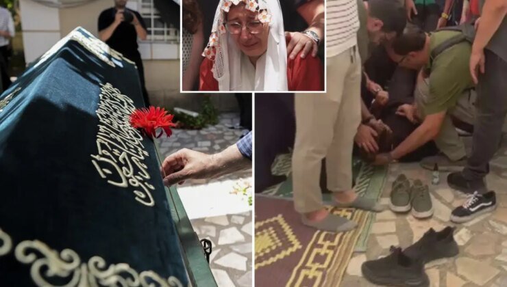 Düşen uçakta hayatını kaybeden pilot son yolculuğuna uğurlandı, oğlu fenalaştı