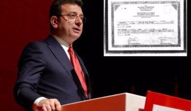 Ekrem İmamoğlu’nun yüksek lisans diploması da iptal edildi