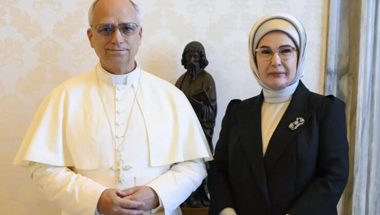 Emine Erdoğan, Papa 14. Leo ile görüştü