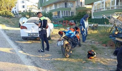 Erdek’te Motosiklet Kazası: Sürücü Hafif Yaralandı