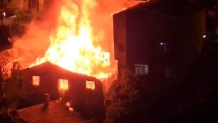 Gaziosmanpaşa’da 4 gecekondu alevlere teslim oldu