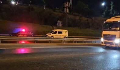 Gaziosmanpaşa’da otoyolda otomobilin çarptığı yaya öldü