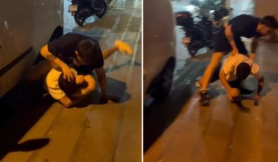 Gençlerin sosyal medyadaki tartışması, tekme tokat kavgayla bitti