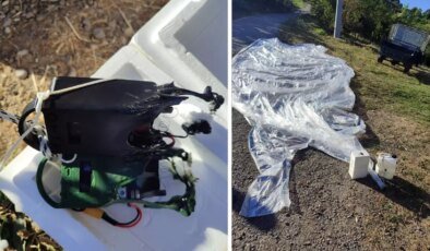 Gökyüzünden düşen paraşüte benzer nesne, meteoroloji balonu çıktı