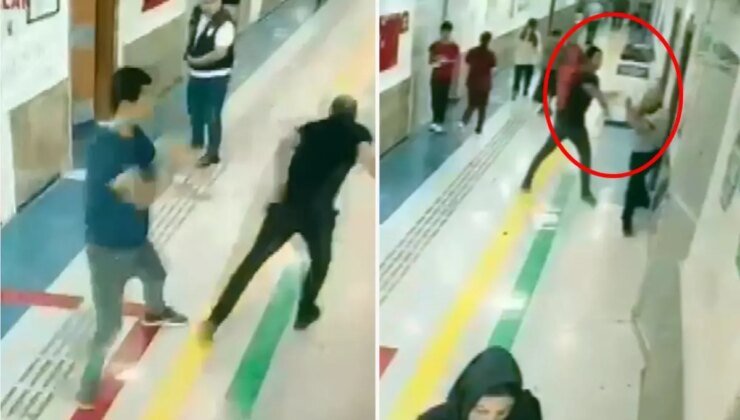 Hastanede doktor ve güvenlik görevlisine bıçaklı saldırı
