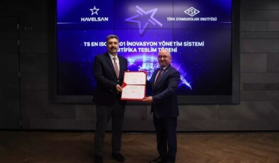 HAVELSAN, TS EN ISO 56001 İnovasyon Yönetim Sistemi Belgesi’ni Aldı