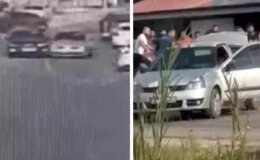Husumetli ailelerin ilginç kavgası! Önce araçlarla birbirlerine çarptılar sonra bıçakları çektiler