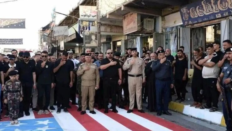 Irak’ta ABD bayrağı üzerinden geçen subaylara disiplin cezası