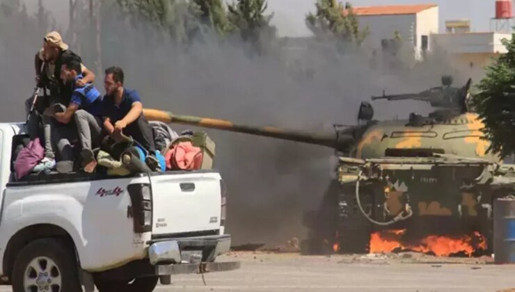 İsrail, silahlı çatışmalara müdahaleye giden Suriye ordusuna ait tankları vurdu