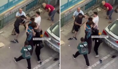 Kavganın ortasında kalan genç kız, sopa darbesiyle bayıldı