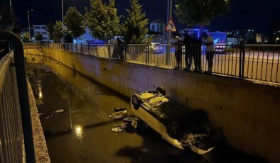 Kayseri’de Otomobil Sulama Kanalına Uçtu: Sürücü Hastaneye Kaldırıldı
