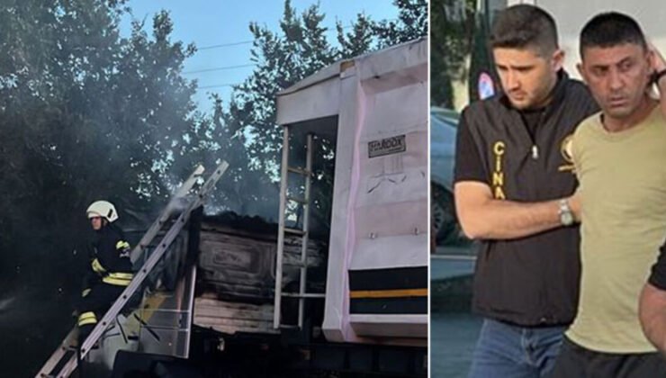 Konya’da vahşet… Öldürüp TIR’la ateşe vermiş!