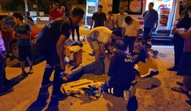 Kozan’da Otomobil Motosiklete Çarptı, Sürücü Yaralandı