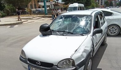 Merzifon’da Otomobil-Motosiklet Kazası: Bir Yaralı
