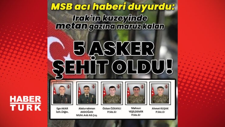 Metan gazı zehirlenmesinde 5 şehit!