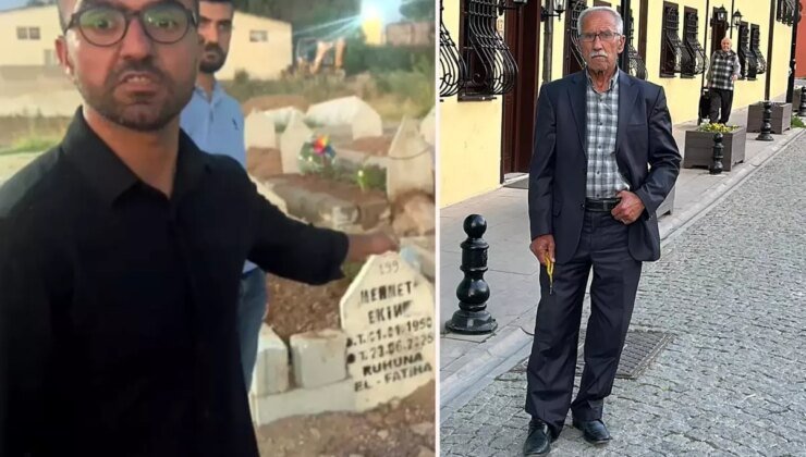 Mezarlığa gelen aile, babalarının kabrini yerinde bulamadı