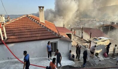 Muğla’da çıkan yangın nedeniyle 2 kişi hastanelik oldu