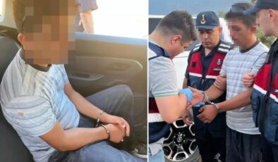 Ormanı yaktı, motosikletiyle kaçarken yakalandı