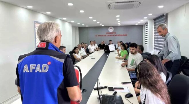 Osmaniye’de AFAD Tarafından Yangın Eğitimi Düzenlendi