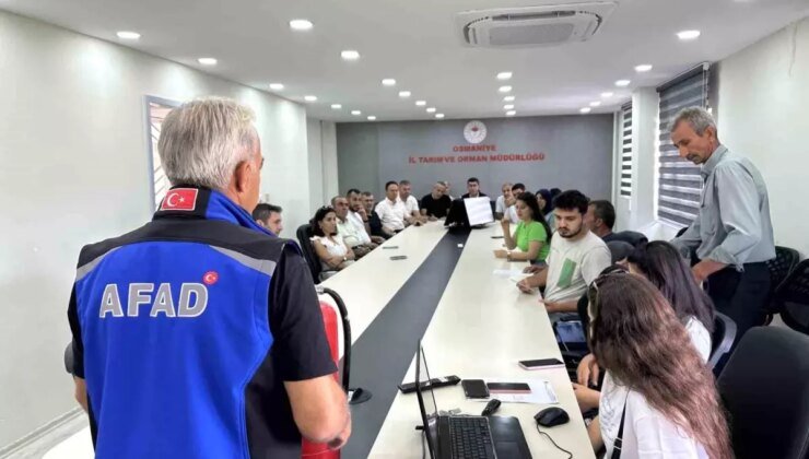 Osmaniye’de AFAD Tarafından Yangın Eğitimi Düzenlendi