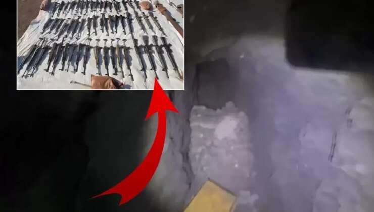 PKK’nın kullandığı 33 odalı mağara imha edildi! İçinden çıkanlar şoke etti