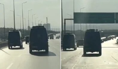 PKK’nın silah bırakma töreni öncesi ilk görüntü! 30 araçlık konvoyla ilerlediler