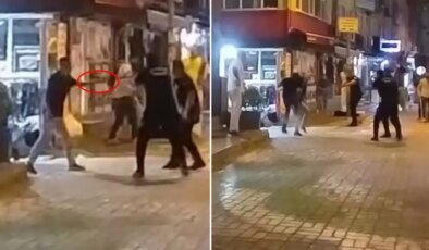 Polis kendisine bıçak çeken şahsı böyle etkisiz hale getirdi