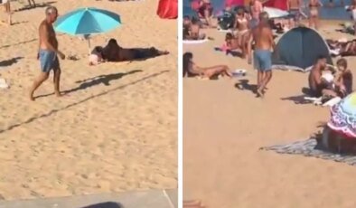Portekiz Cumhurbaşkanı halk plajında böyle görüntülendi