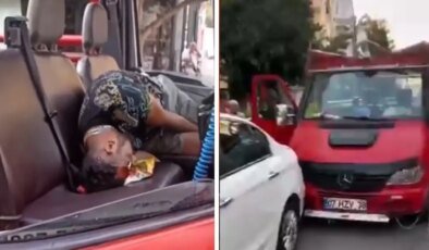Safari aracını kullanırken baygınlık geçirdi, park halindeki arabalara çarptı