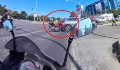 Samsun’da Motosiklet ve SUV Araç Çarpıştı