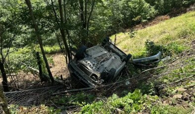Samsun’da Otomobil Devrildi: 2 Yaralı